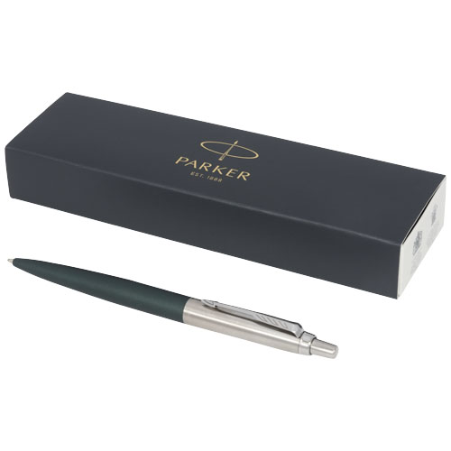 Parker Jotter XL matt mit Kugelschreiber mit Chromverzierung (blaue Mine), grün