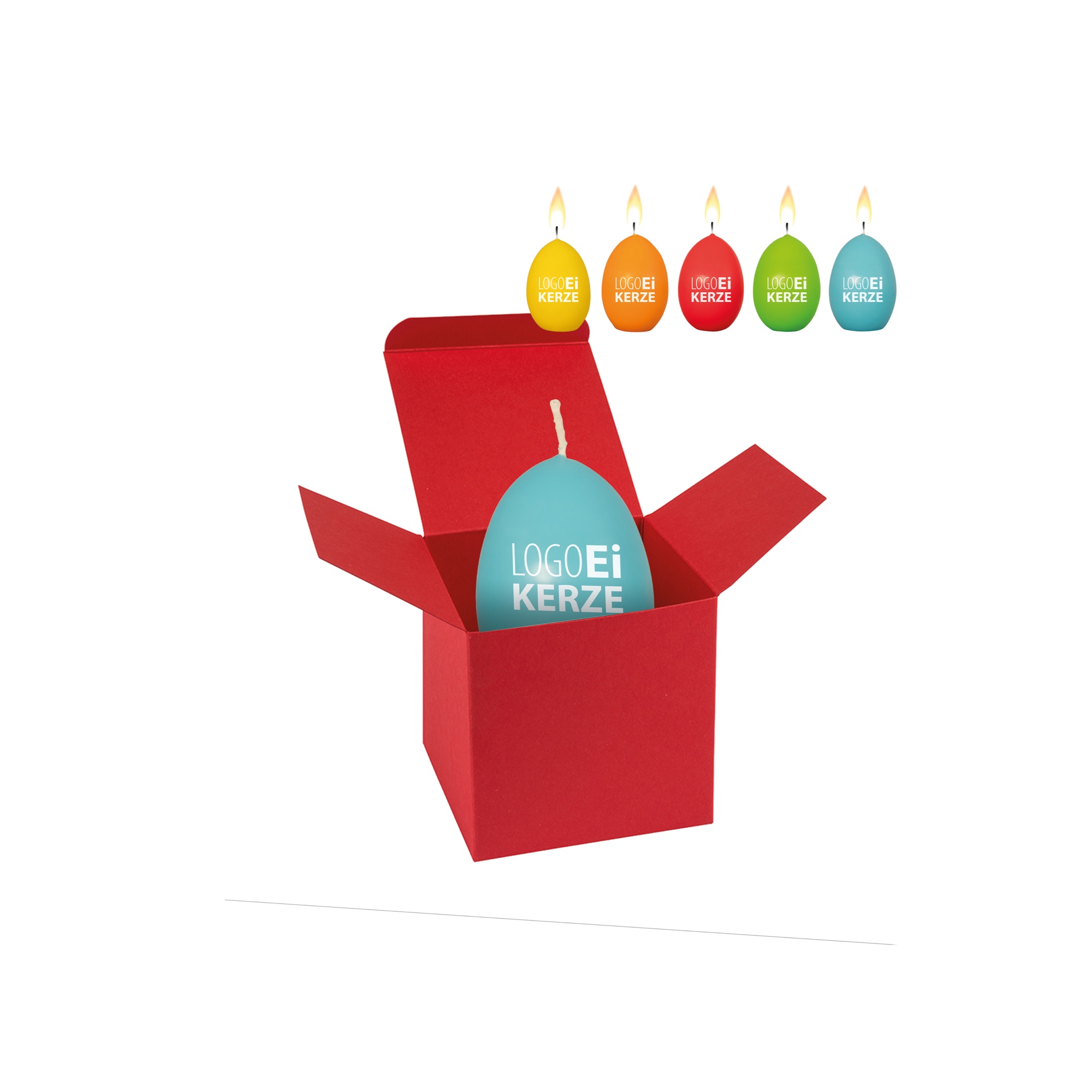 ColorBox LogoEi Kerze - Rot