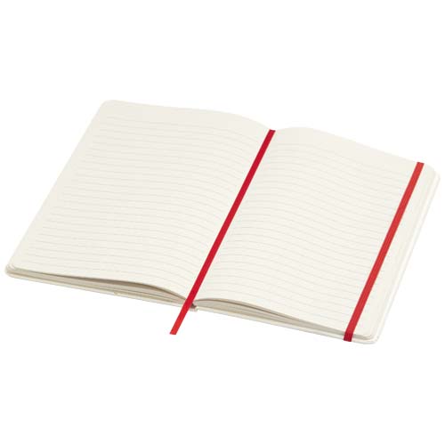 Bass A5 recyceltes Notizbuch, liniert, rot