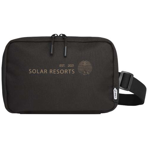 Roam GRS recycelte modulare Kulturtasche, schwarz