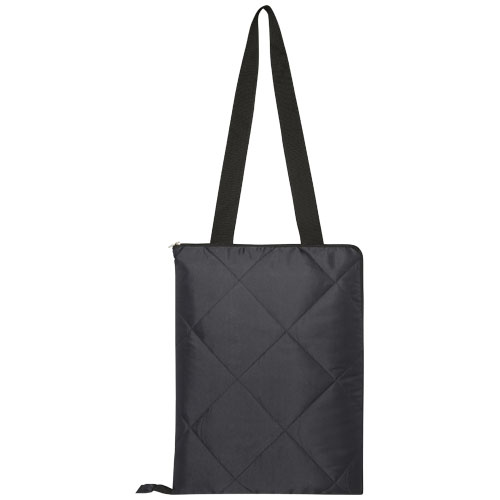 Clary Picknickdecke aus Recyceltem GRS-Polyester, schwarz
