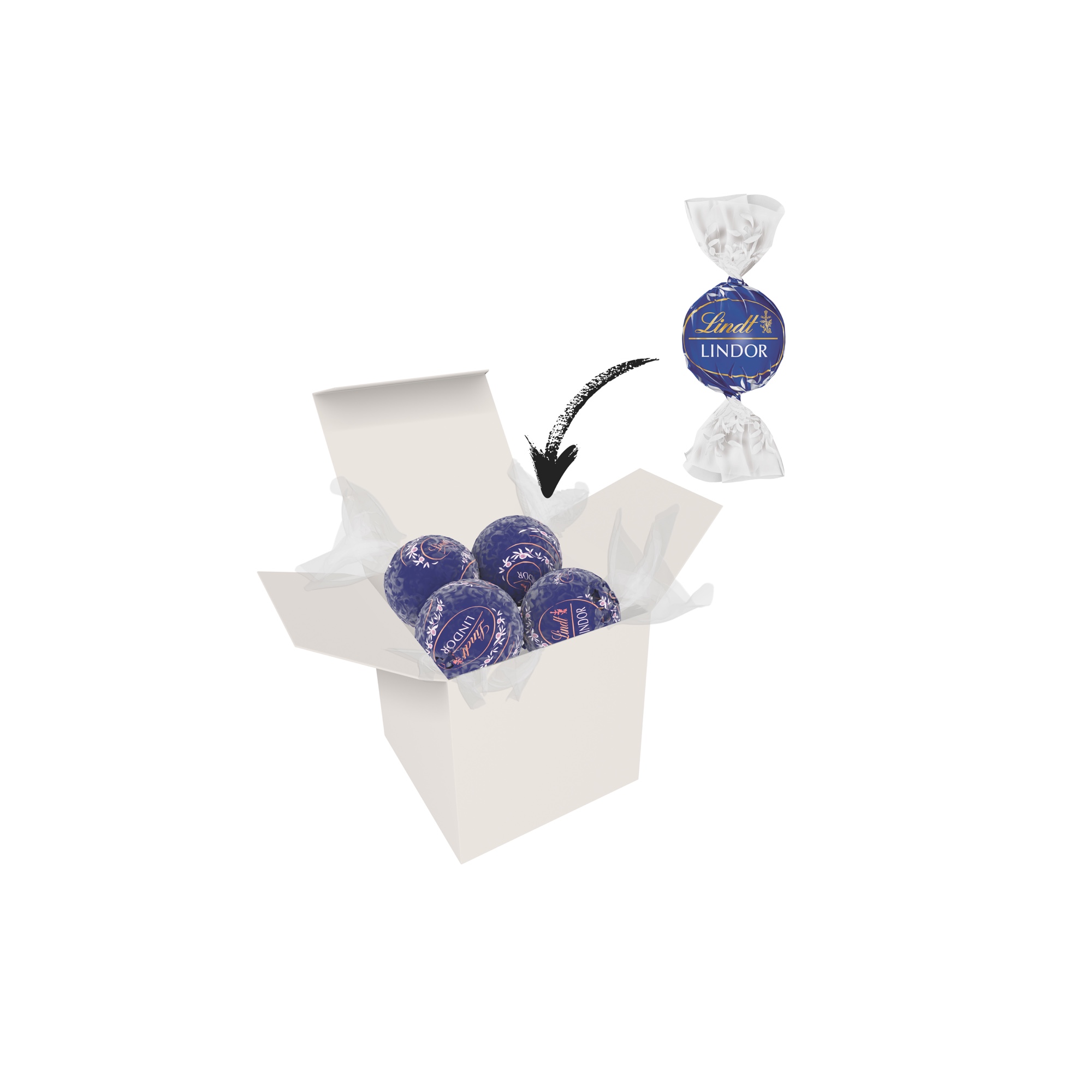 Color Lindor Box - Weiß - Feinherb