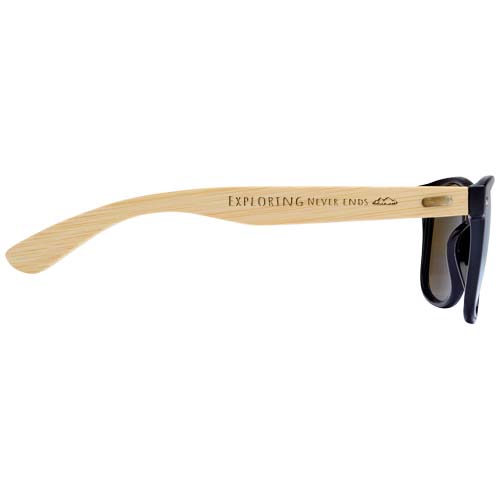 Hue Sonnenbrille mit Bambusbügeln, blau, natur