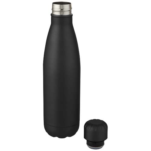 Cove 500 ml vakuumisolierte Edelstahlflasche, schwarz