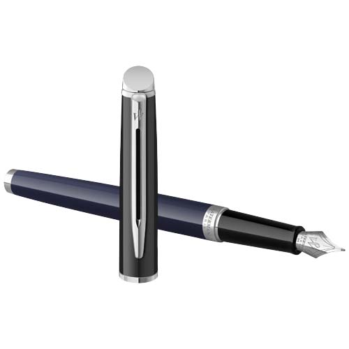 Waterman Hemisphere Color-Block Füllfederhalter mit Palladiumbeschichtung (blaue Mine), blau, schwarz