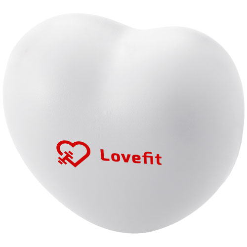 Herzförmiger Antistress Ball, weiss