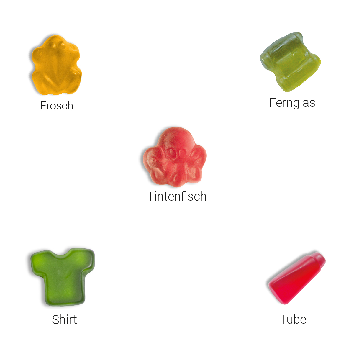 Fruchtgummi Sonderformen