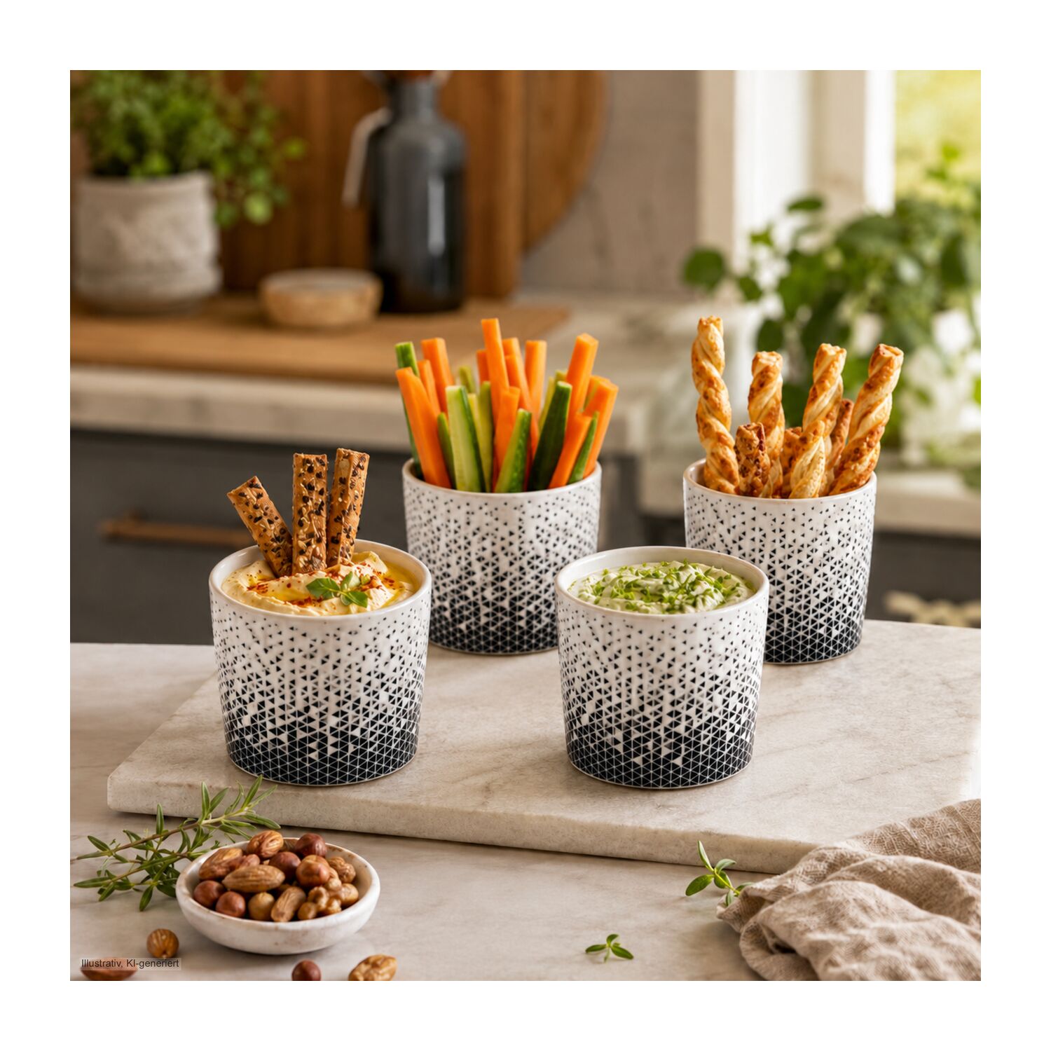 Geschenkset / Präsenteset: Dip-Quartett