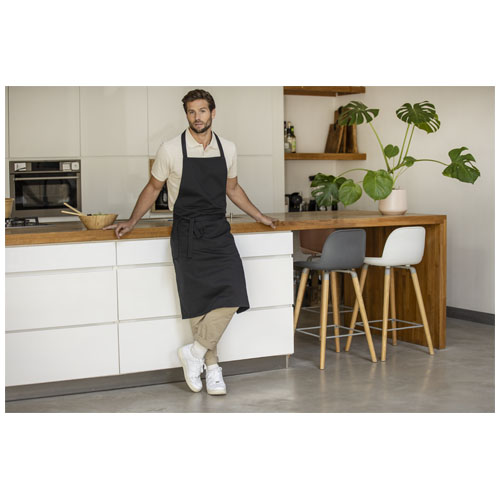 Shara 240 g/m2 Aware™ recycelte Schürze, schwarz