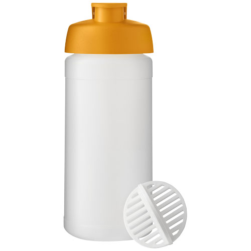 Baseline Plus 500 ml Shakerflasche, orange, klar mattiert