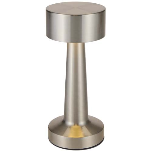 Aludra Wiederaufladbare dimmbare Tischlampe mit 3 Lichtmodi, silber