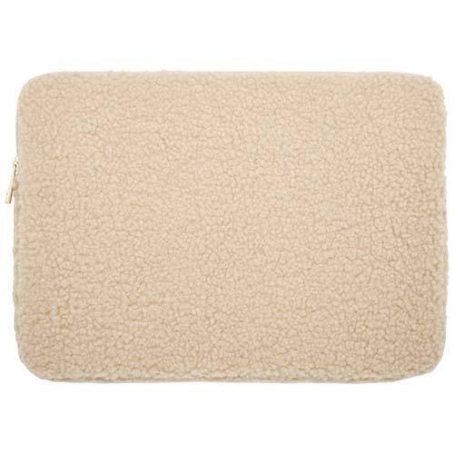 Bear 13" GRS-recycelte Sherpa Laptophülle 2 L, natur