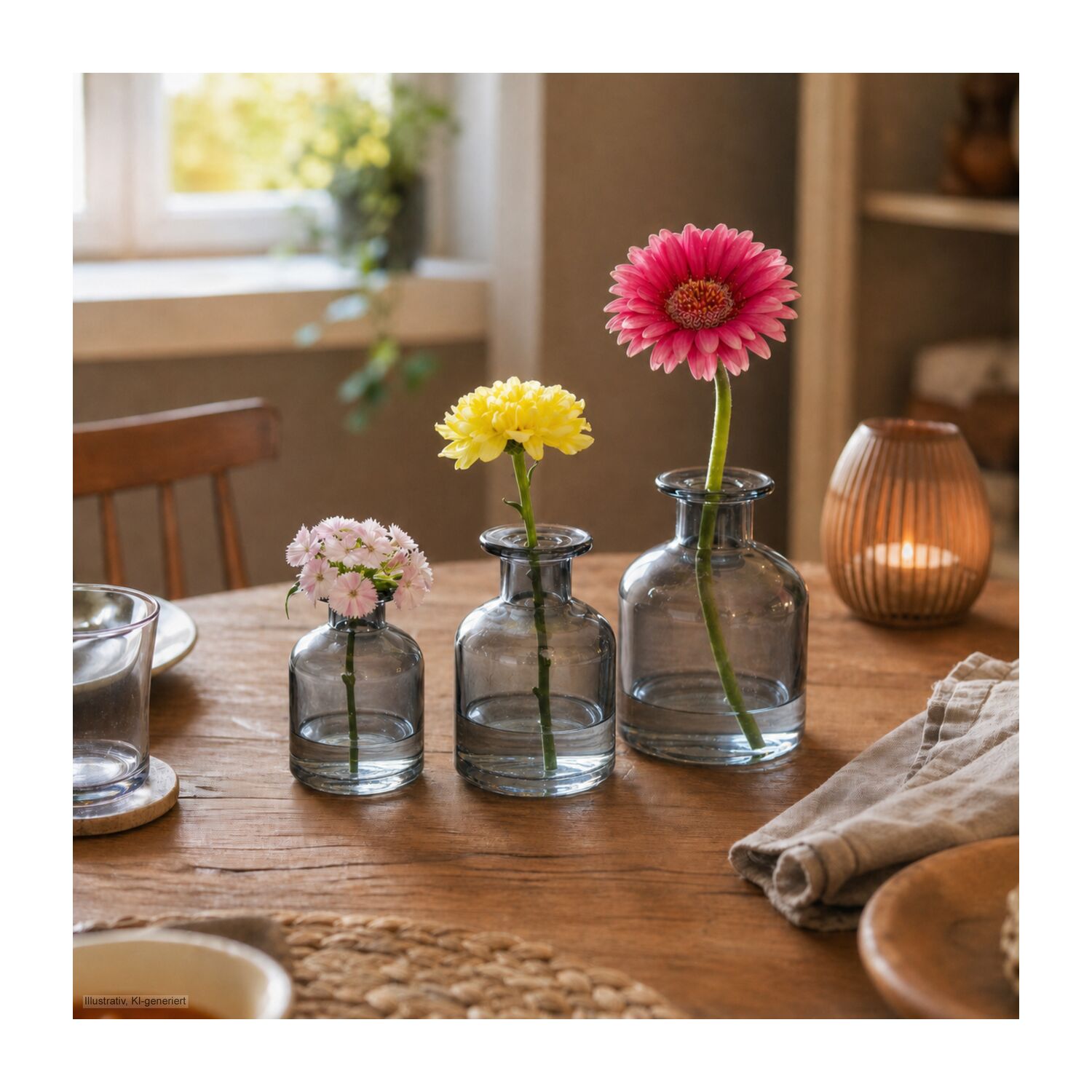 ROMINOX® 3er Vasen-Set // Flora