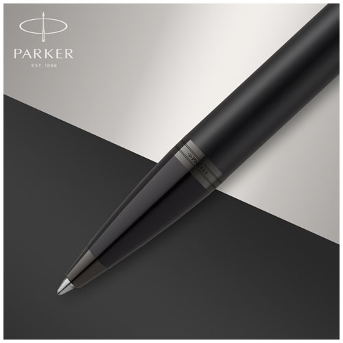 Parker IM achromatischer Kugelschreiber (blaue Mine)