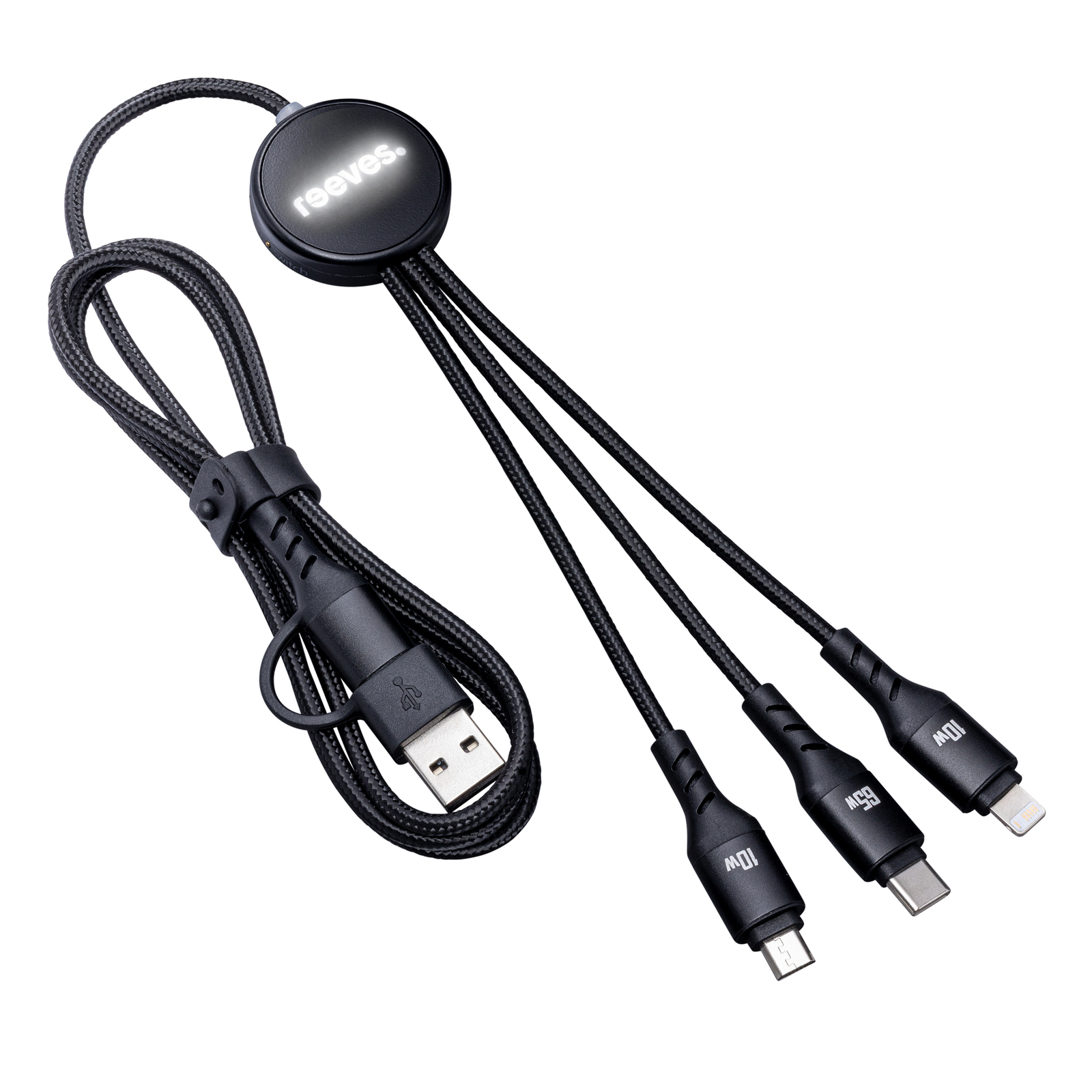 6-in-1 Ladekabel mit Beleuchtung REEVES-PUHALANI LONG 