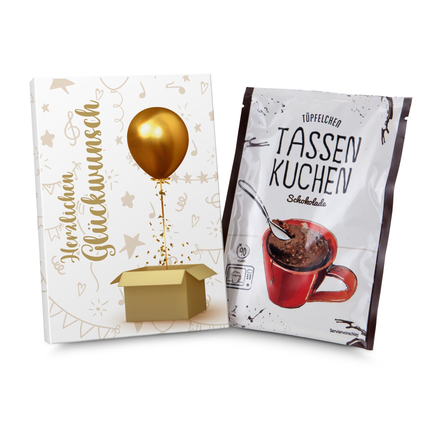 Geschenkartikel: Tassenkuchen 70 g, Herzlichen Glückwunsch