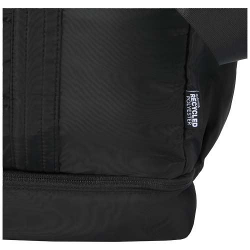 Puffer GRS recycelte Reisetasche mit isoliertem Boden 30L, schwarz