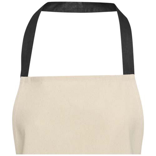 Nia 200 g/m² Schürze aus recycelter Baumwolle, schwarz