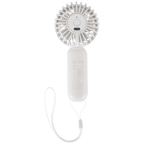 Aervia Tragbarer Ventilator aus recyceltem Kunststoff, weiss
