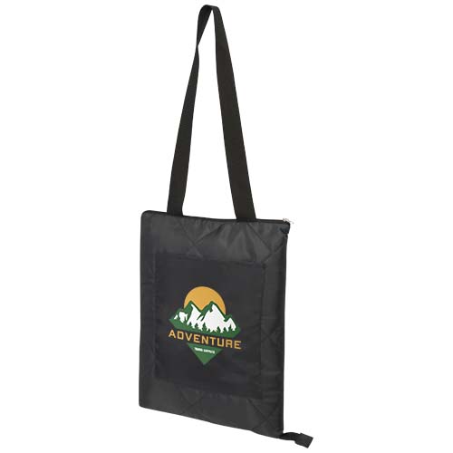 Clary Picknickdecke aus Recyceltem GRS-Polyester, schwarz
