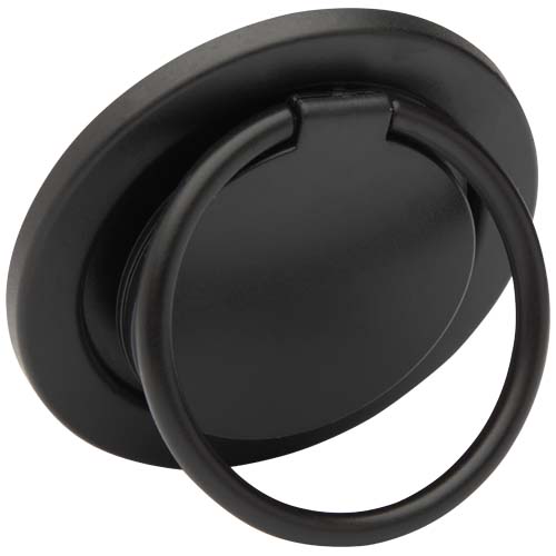 Albali Magnetische Smartphonehalterung  aus recyceltem Kunststoff mit Ringständer, schwarz