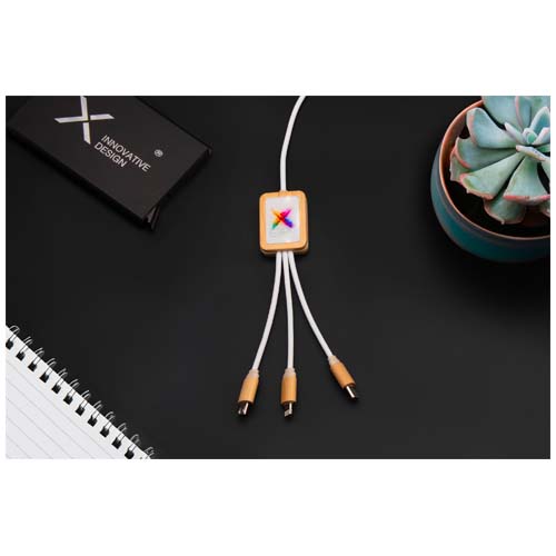 SCX.design C49 5-in-1 Ladekabel mit Leuchtlogo