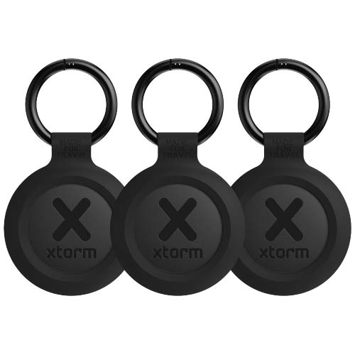 Xtorm XTAG2GA wasserfeste Reise-Smart-Tags, 3er Set, kohle