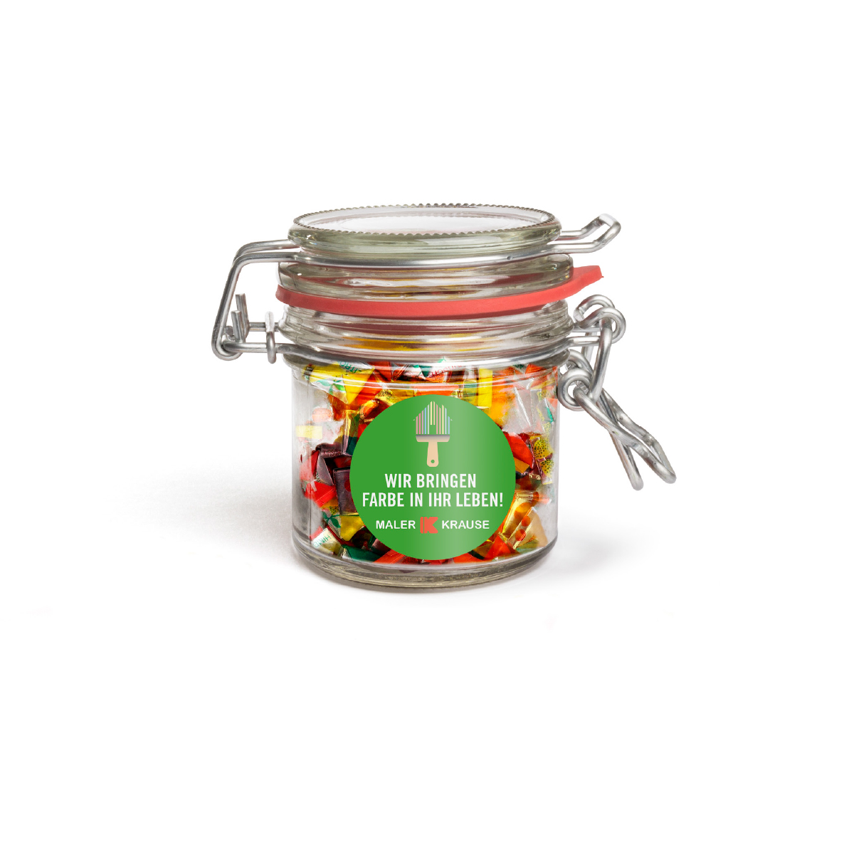 Fruchtkaramellen im Nostalgie Glas | 50 g | ohne Etikett