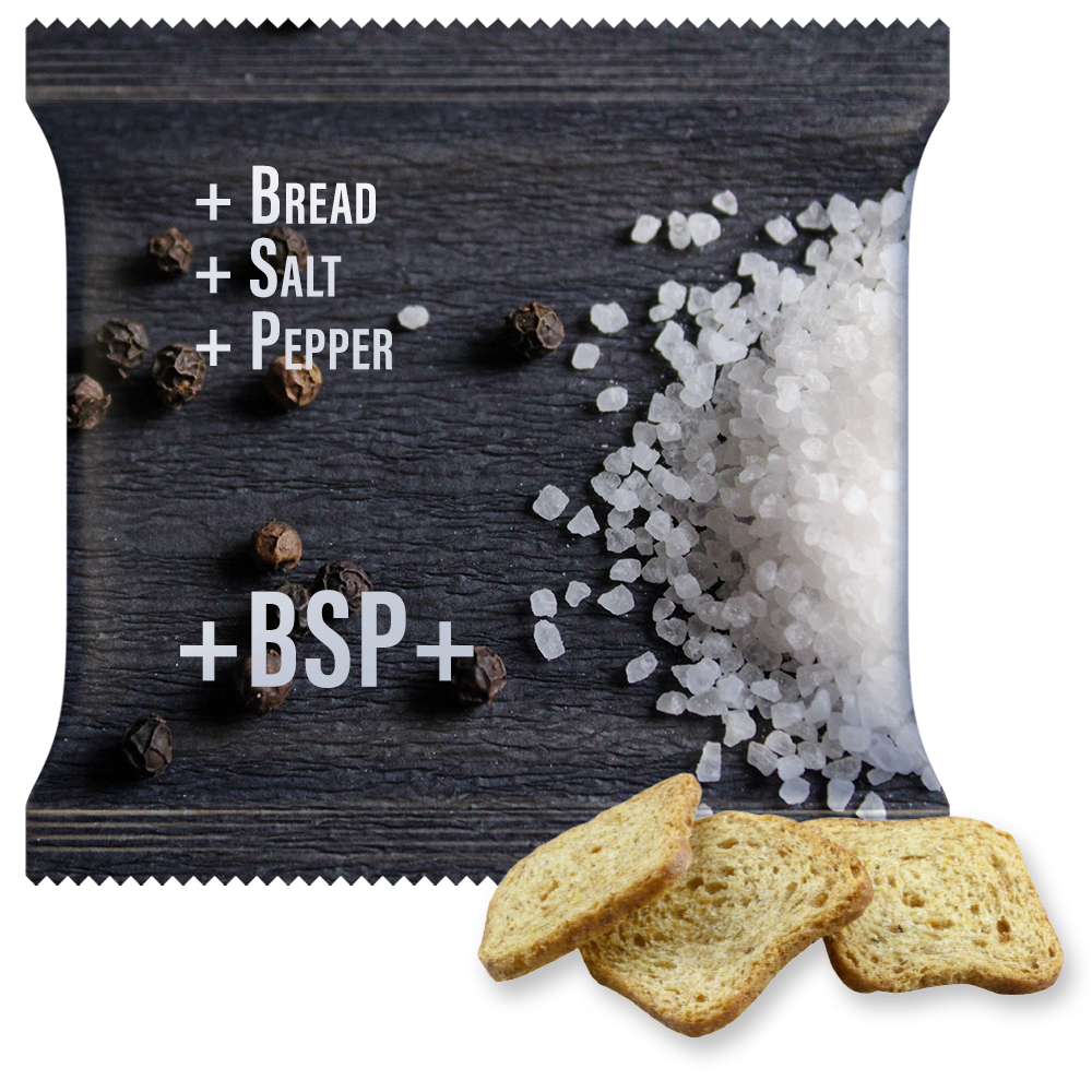 Brot Chips Salz und Pfeffer, ca. 20g, Maxi-XL-Tüte