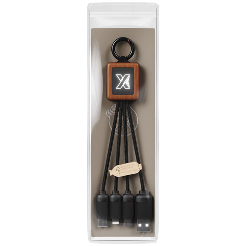 SCX.design C19 20W Easy to Use Kabel aus Holz mit Leuchtlogo