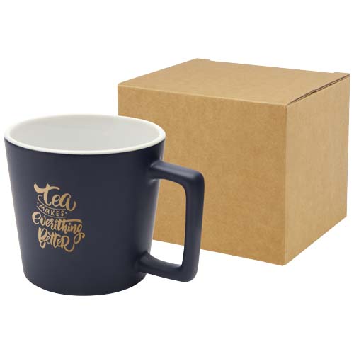 Cali 370 ml Keramiktasse mit matter Oberfläche, marineblau