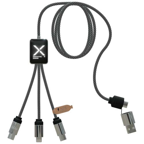 SCX.design C33 60W Typ C Ladekabel mit doppeltem Leuchtlogo