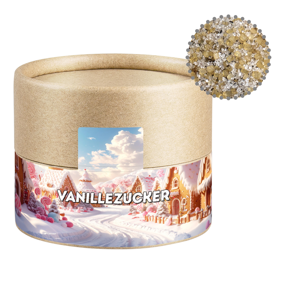 Vanillezucker, ca. 55g, Kraftpapierdose Mini
