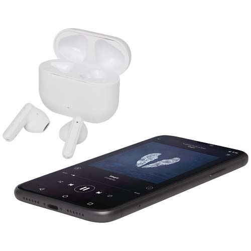 Altais True Wireless Bluetooth® Headset aus recyceltem Kunststoff, weiss