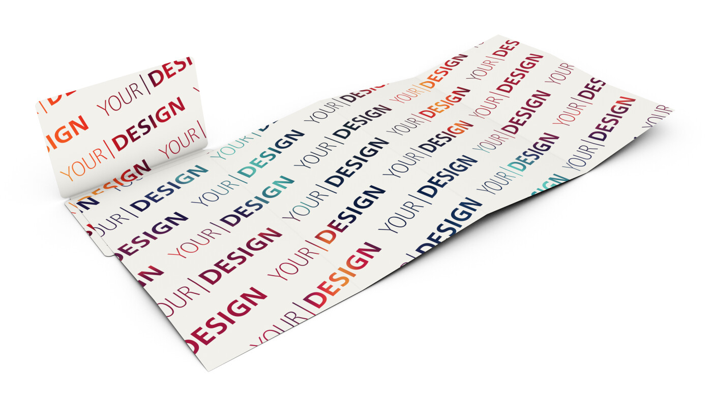Faltplan Concept-Card Small Recycling-Inhaltspapier, 24 Kacheln / 308 × 141 mm