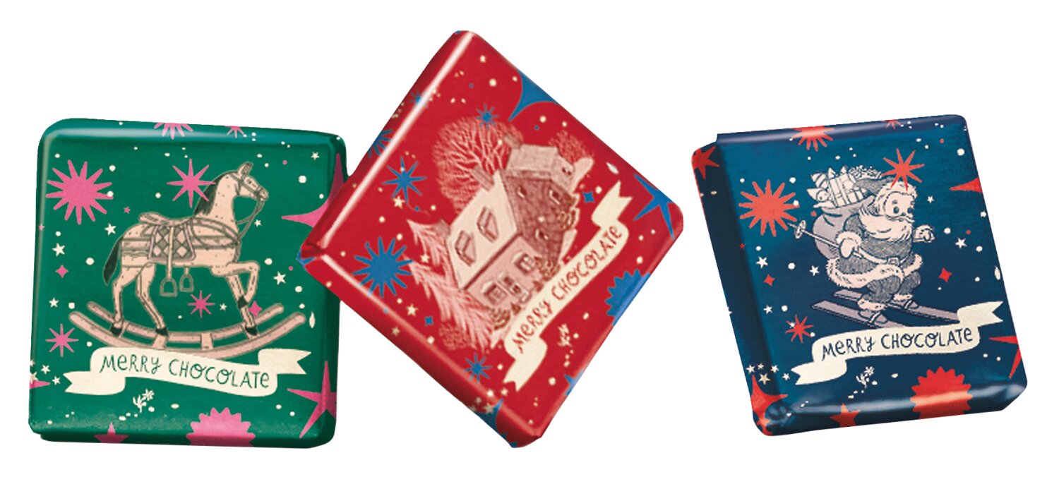 Venchi Adventskalender mit Schokoladentäfelchen