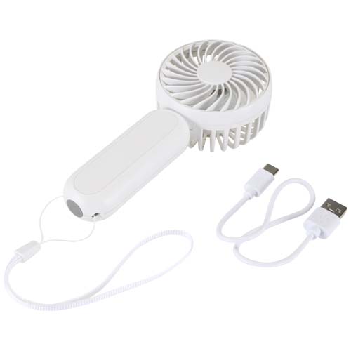Aervia Tragbarer Ventilator aus recyceltem Kunststoff, weiss