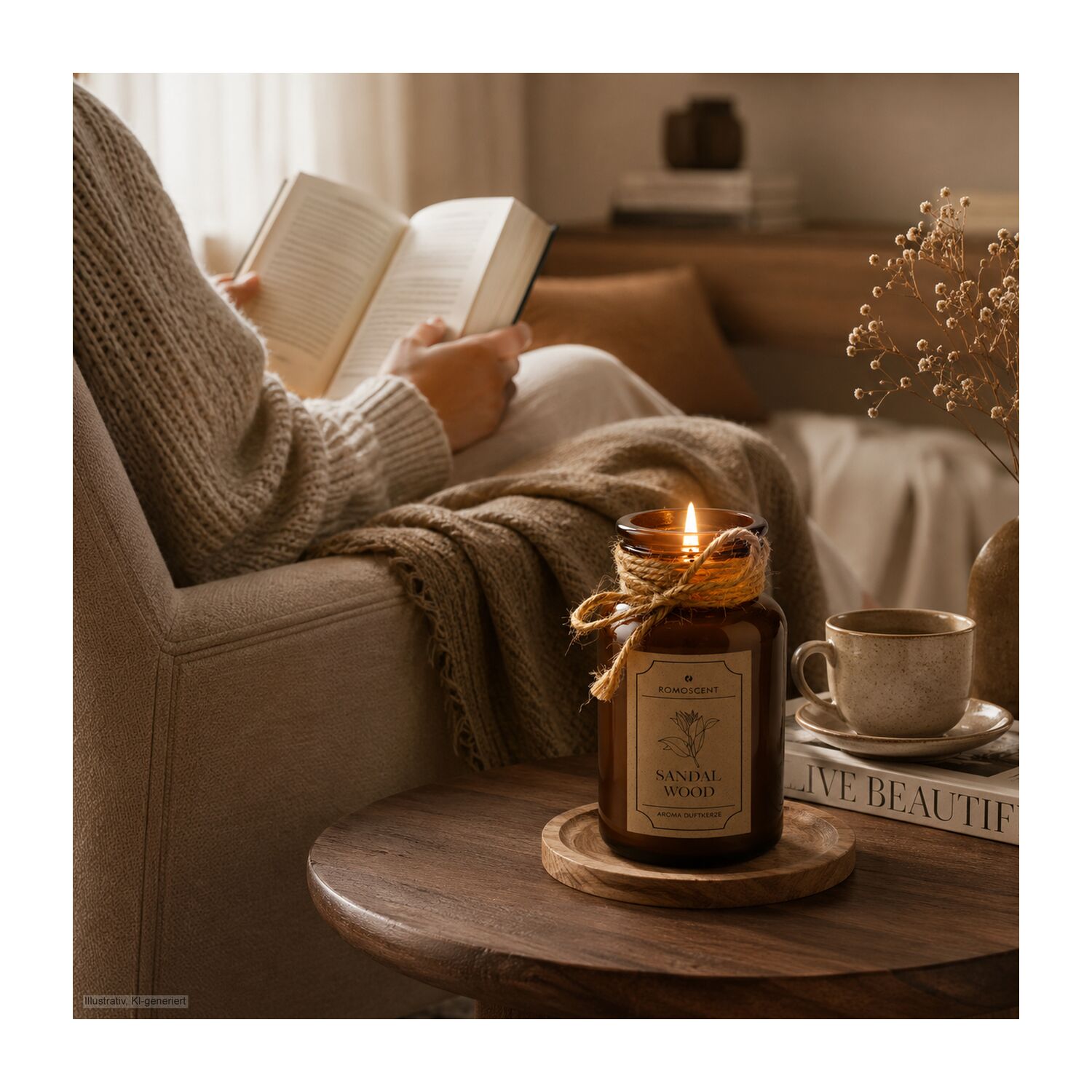 ROMOSCENT® Aromakerze Apothekerflasche
