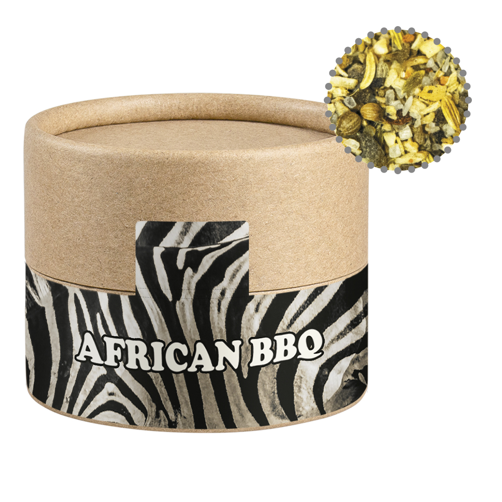 Gewürzmischung African BBQ, ca. 40g, Kraftpapierdose Mini