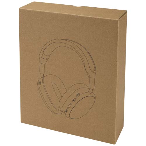 Alzir Over-Ear Wireless Bluetooth® Headset aus recyceltem Kunststoff, schwarz