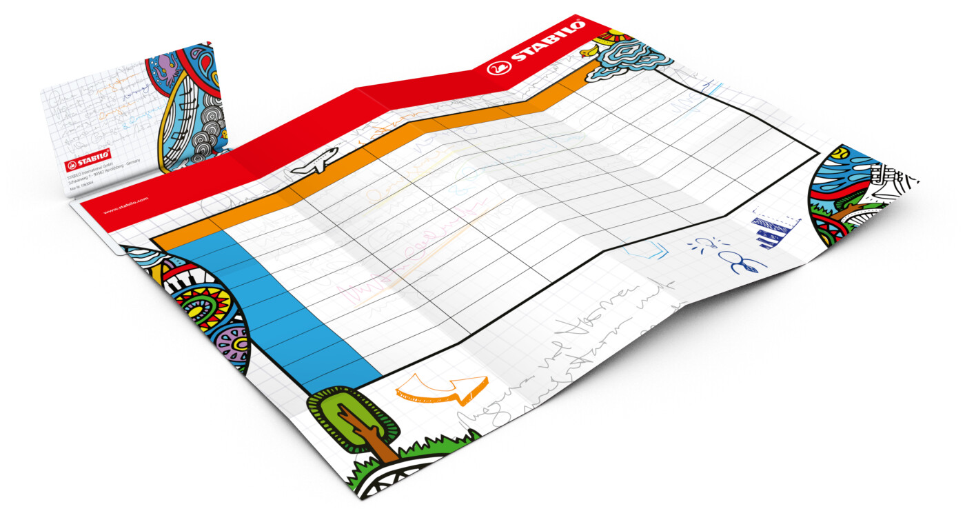 Faltplan Concept-Card Small, 24 Kacheln / 308 × 141 mm