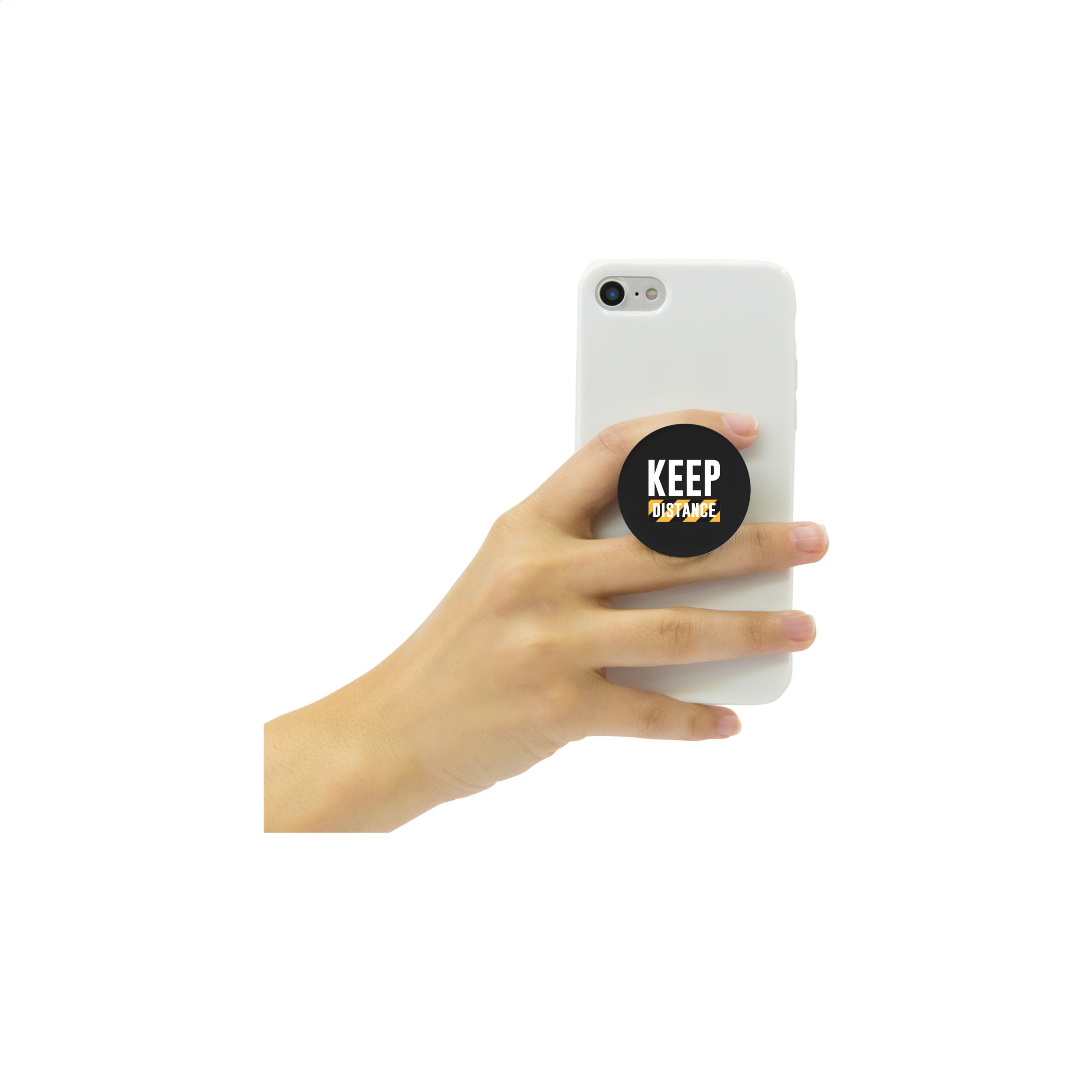 PopSockets® Handyhalter, Grau/schwarz