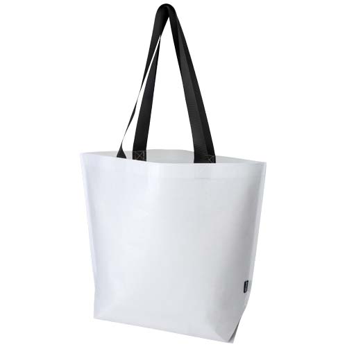 Duo GRS recycelte doppellaminierte Tragetasche Oversize 30L, weiss