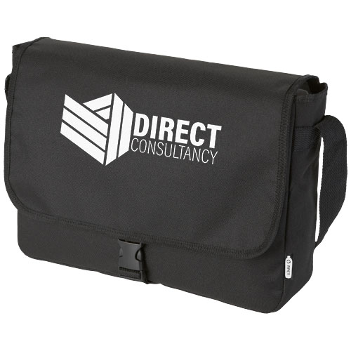 Retrend RPET Schultertasche 6L, schwarz