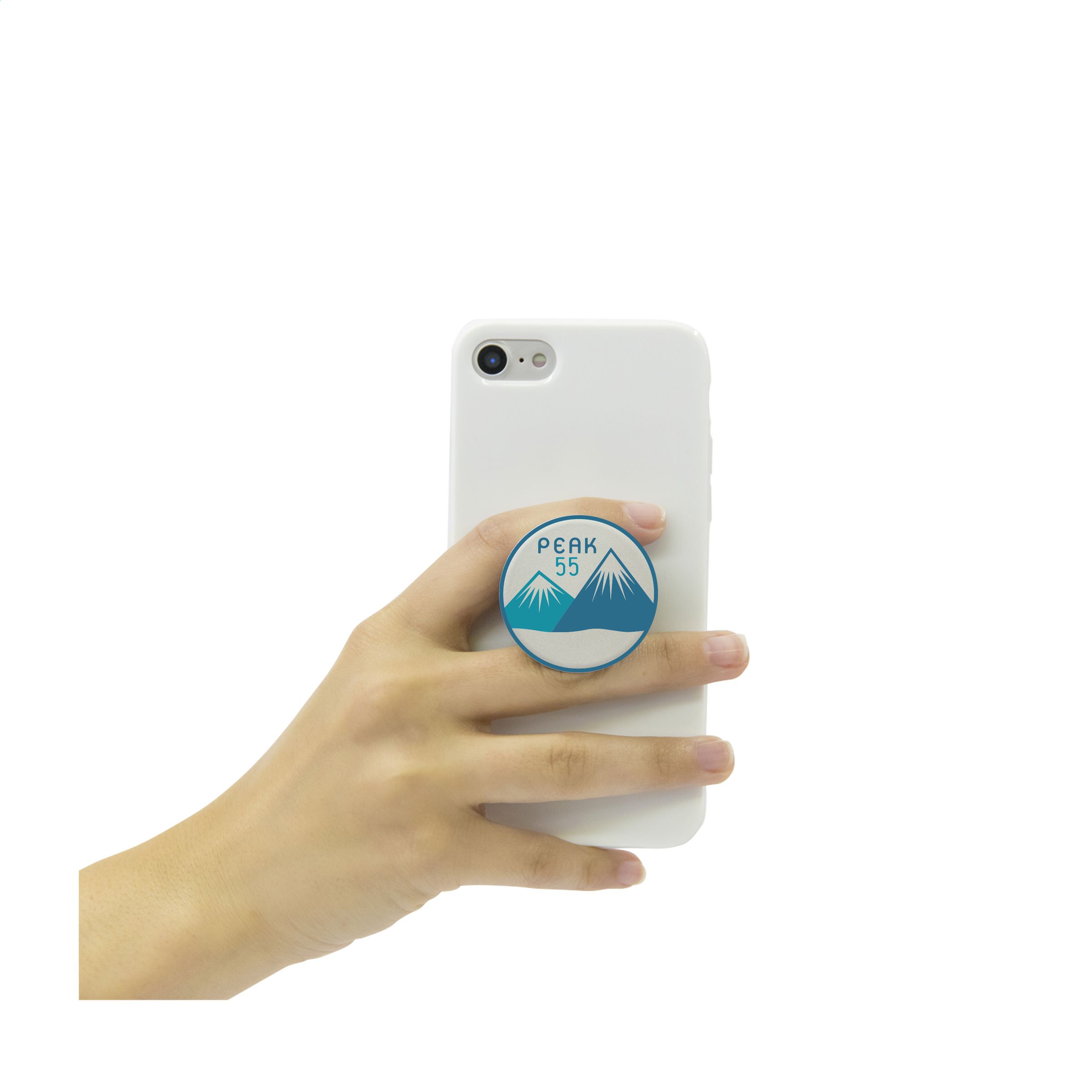 PopSockets® Handyhalter, Grau/Weiβ