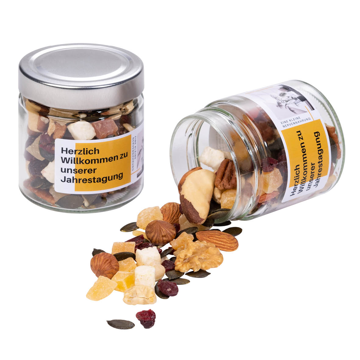 Nuss-Frucht-Mischung im Designglas