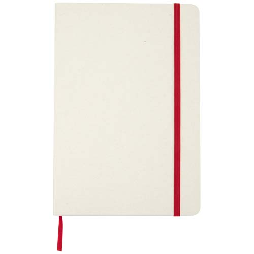 Bass A5 recyceltes Notizbuch, liniert, rot