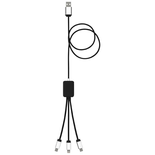 SCX.design C17 Easy to Use Ladekabel mit Leuchtlogo, rot, schwarz