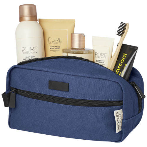 Joey Kosmetiktasche aus GRS recyceltem Canvas 3,5 L, navy