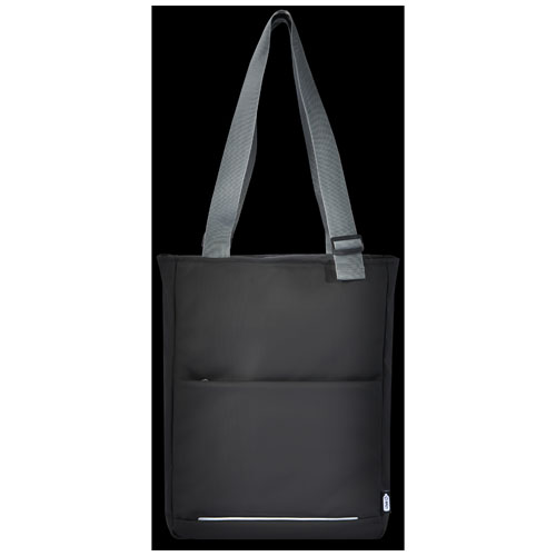 Aqua wasserabweisende 14" Laptop-Tragetasche aus GRS Recyclingmaterial 14 L